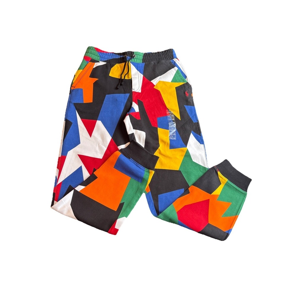 NWT $168 POLO RALPH LAUREN  Abstract Geometric Print Jogger Boy's 14-16 LARGE